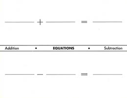 Addition Equations mat