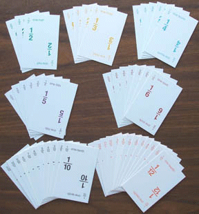 Fraction Bars Playing Cards